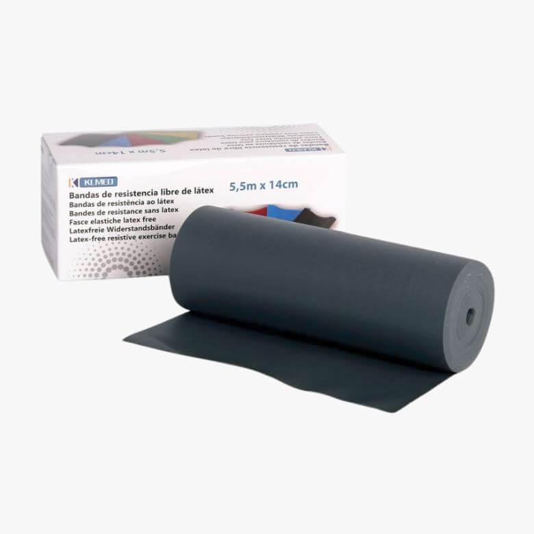Banda Elástica Cinzento - Resistência Extra Forte - 14cm X 5,5m Banda Elástica Cinzento - Resistência Extra Forte - 14cm X 5,5m